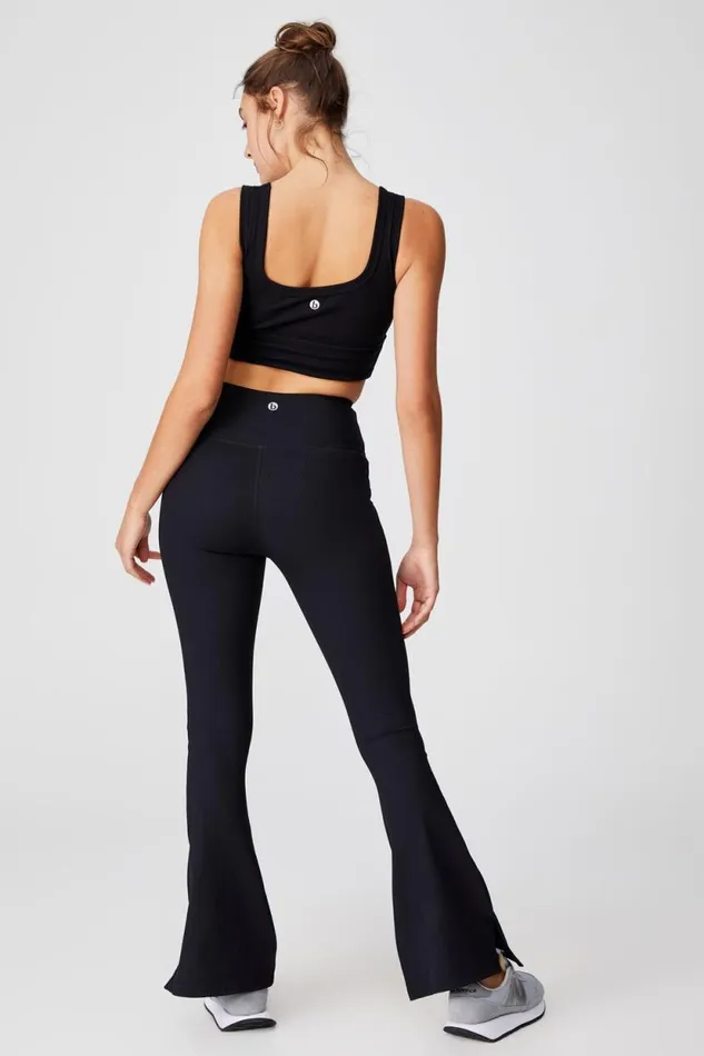 Active Rib Flare Black Women Cotton On Pants Active Rib Flare Black Women Cotton On Pants