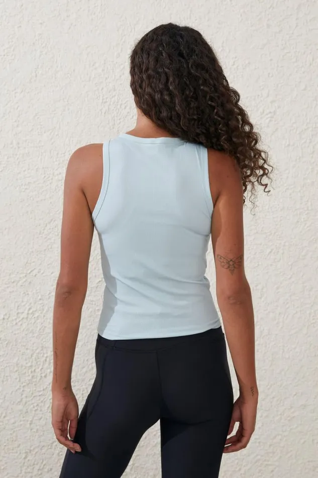 Active Rib Tank Top Starlight Cloud Women Cotton On Tops Active Rib Tank Top Starlight Cloud Women Cotton On Tops