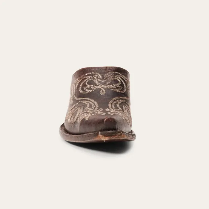 Adley Vintage Finished Leather Mules Brown Women Stetson Mules