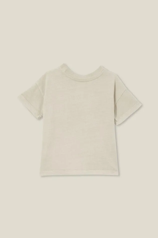 Alfie Drop Shoulder Tee Rainy Day Wash Baby Cotton On Tops Jackets and Sweaters