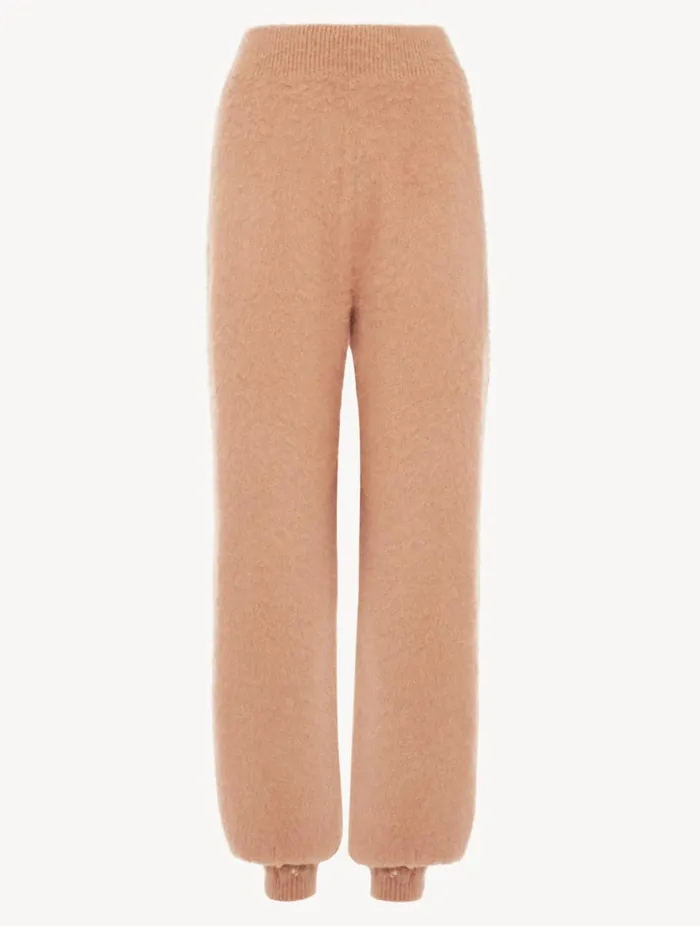Alpaca Blend Trousers In Camel Sleepwear La Perla Loungewear