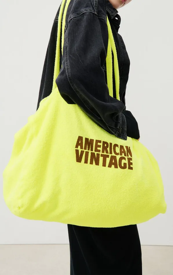 American Vintage Bags and Belts WomenMen Tote Bag Bobypark Neon Yellow