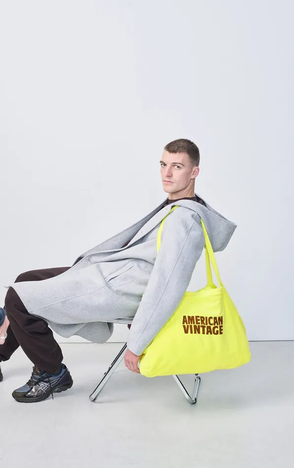 American Vintage Bags and Belts WomenMen Tote Bag Bobypark Neon Yellow American Vintage Bags and Belts WomenMen Tote Bag Bobypark Neon Yellow