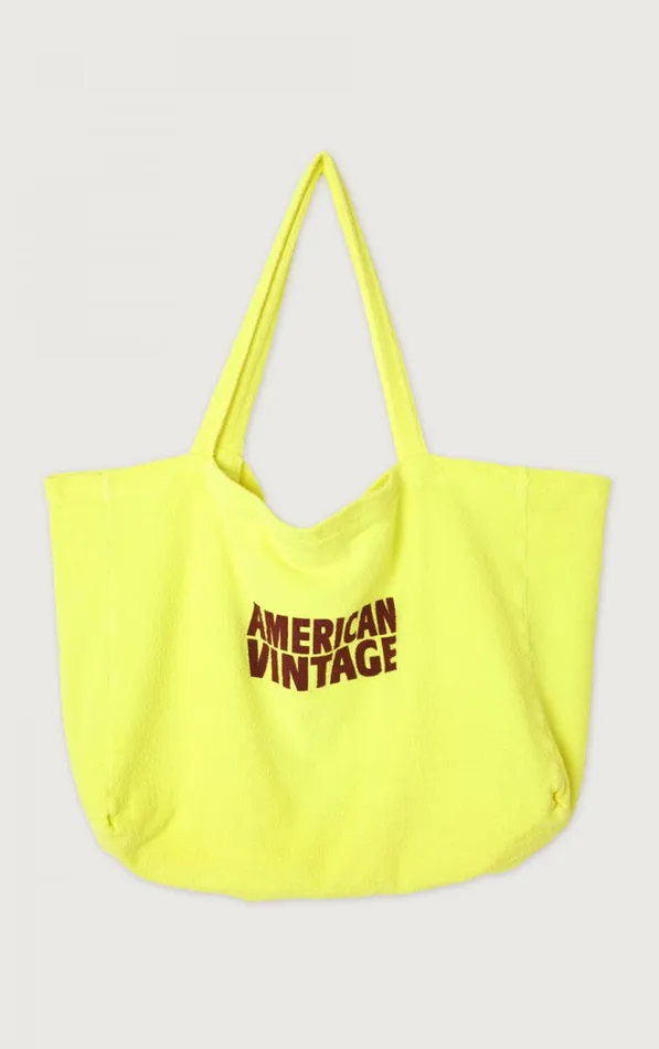 American Vintage Bags and Belts WomenMen Tote Bag Bobypark Neon Yellow American Vintage Bags and Belts WomenMen Tote Bag Bobypark Neon Yellow