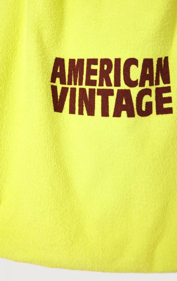 American Vintage Bags and Belts WomenMen Tote Bag Bobypark Neon Yellow American Vintage Bags and Belts WomenMen Tote Bag Bobypark Neon Yellow