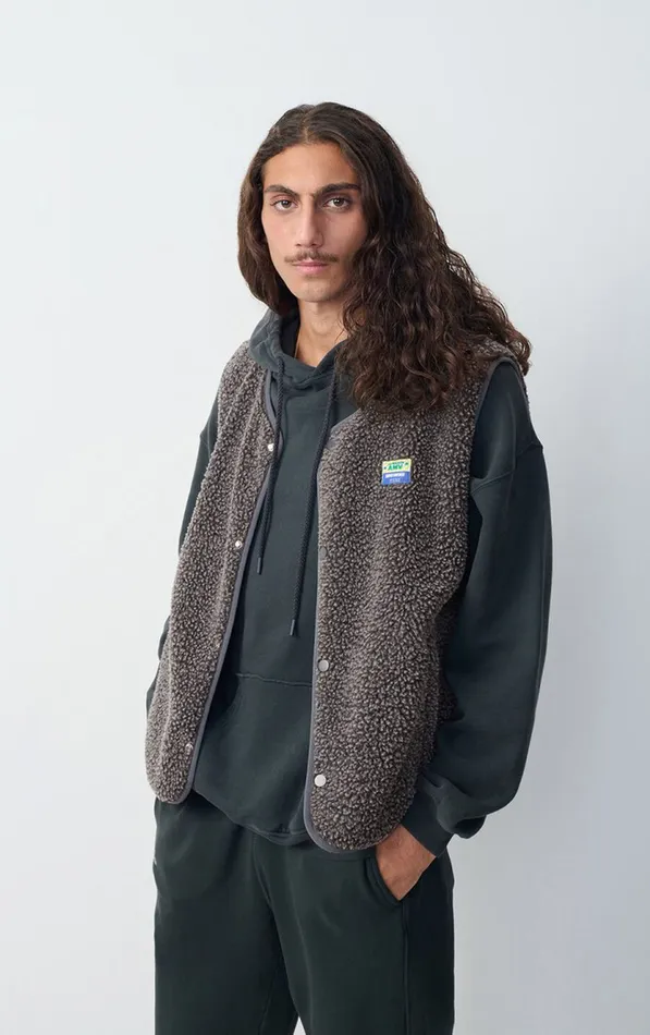 American Vintage Jackets and Blazers Men Jacket Hoktown Melange Charcoal