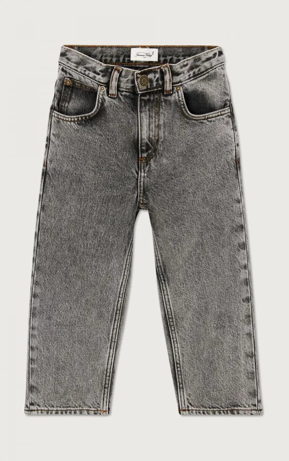 American Vintage Jeans Kids Straight Jeans Yopday Grey Salt And Pepper American Vintage Jeans Kids Straight Jeans Yopday Grey Salt And Pepper