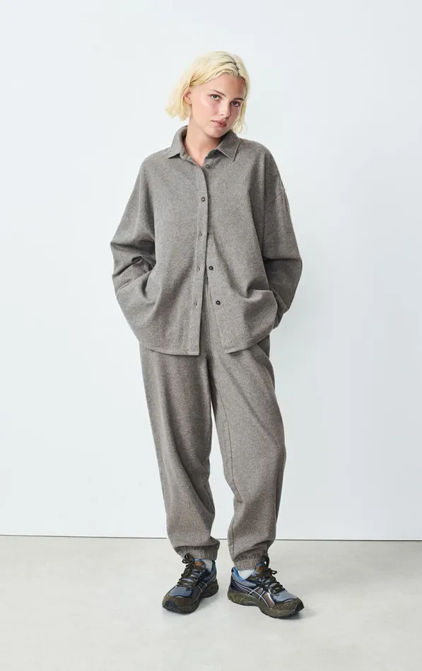 American Vintage Joggers and Leggings Women Trousers Vylow Heather Grey American Vintage Joggers and Leggings Women Trousers Vylow Heather Grey