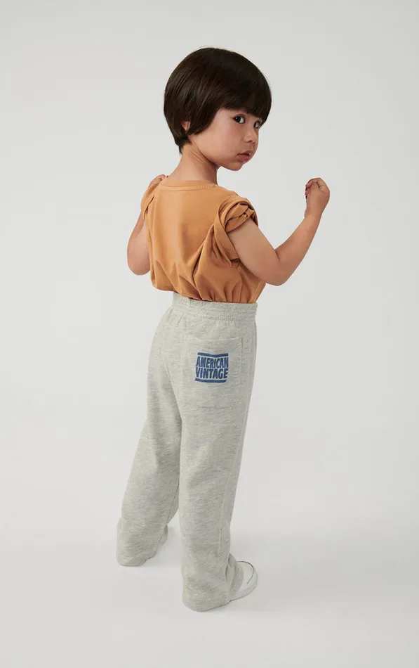 American Vintage Joggers Kids Joggers Zofbay Heather Grey