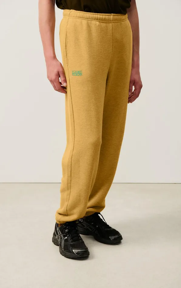 American Vintage Joggers Men Joggers Doven Overdyed Curry