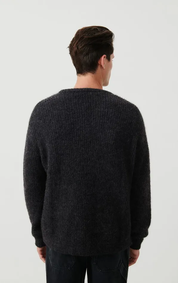 American Vintage Jumpers and Cardigans Men Jumper East Melange Charcoal