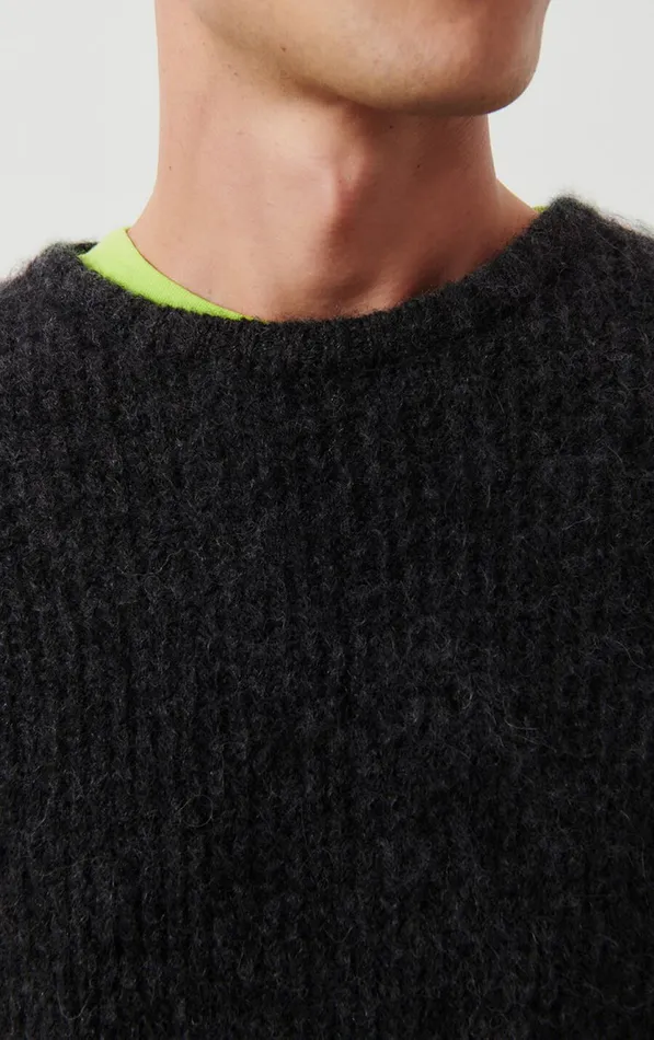 American Vintage Jumpers and Cardigans Men Jumper East Melange Charcoal
