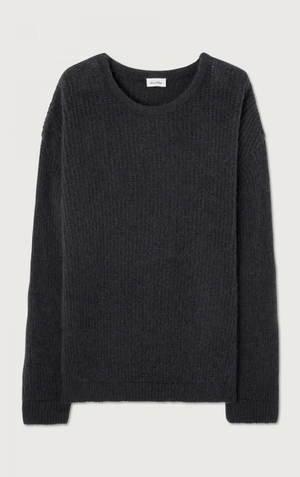 American Vintage Jumpers and Cardigans Men Jumper East Melange Charcoal