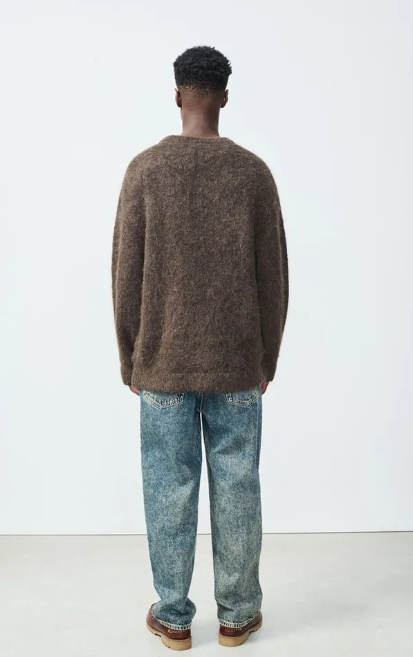 American Vintage Jumpers and Cardigans Men Jumper Nuny Melange Bear American Vintage Jumpers and Cardigans Men Jumper Nuny Melange Bear
