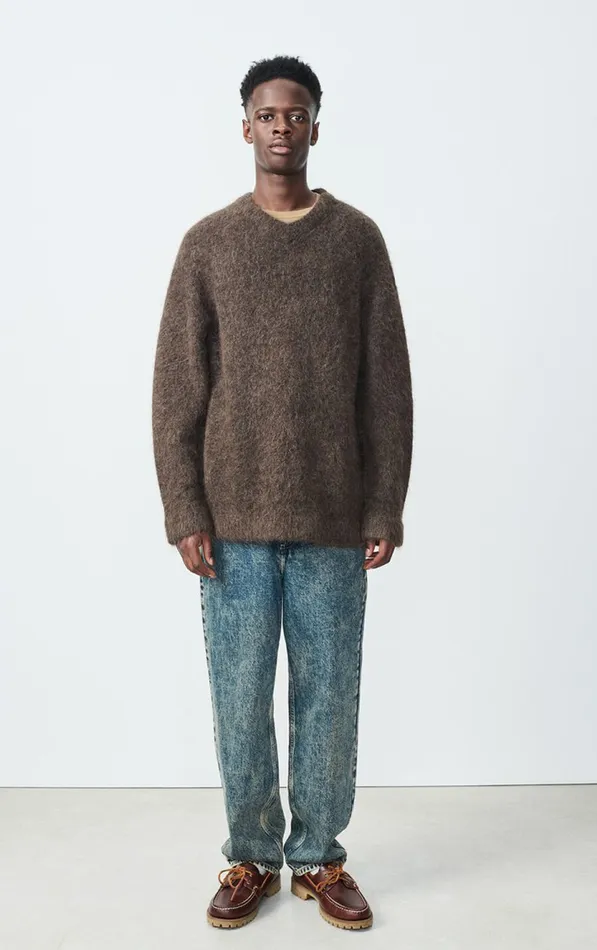 American Vintage Jumpers and Cardigans Men Jumper Nuny Melange Bear American Vintage Jumpers and Cardigans Men Jumper Nuny Melange Bear