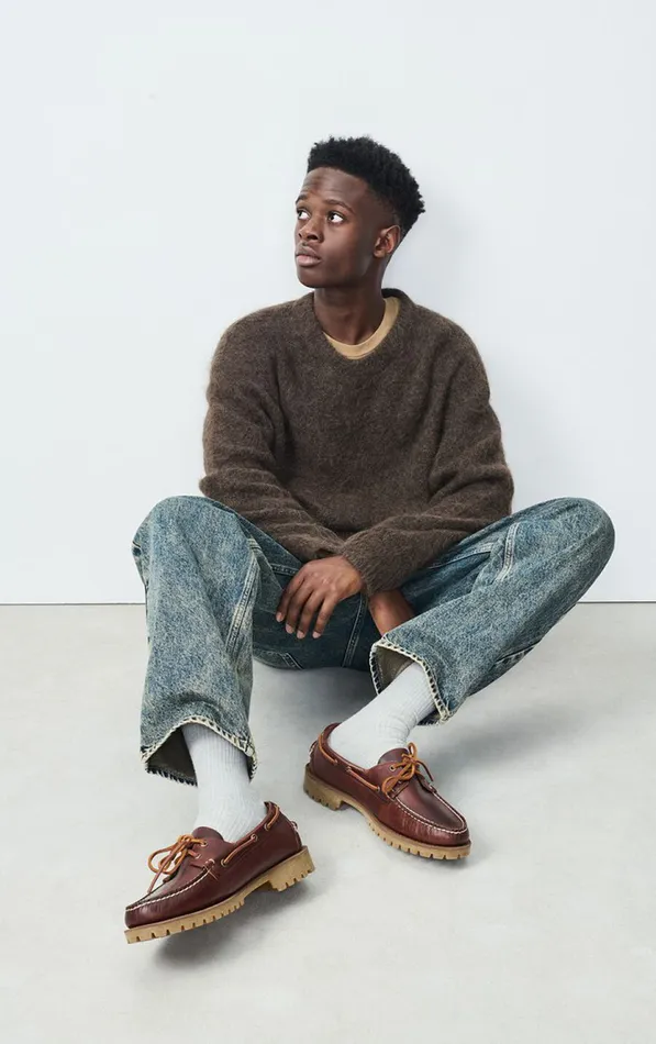 American Vintage Jumpers and Cardigans Men Jumper Nuny Melange Bear American Vintage Jumpers and Cardigans Men Jumper Nuny Melange Bear