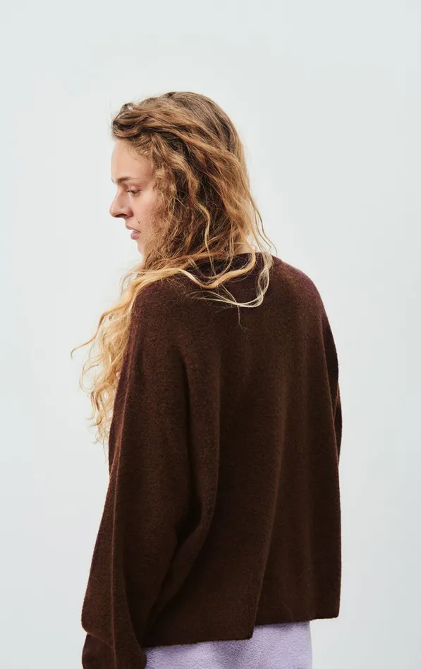 American Vintage Jumpers and Cardigans Women Cardigan Damsville Black Brownie Melange