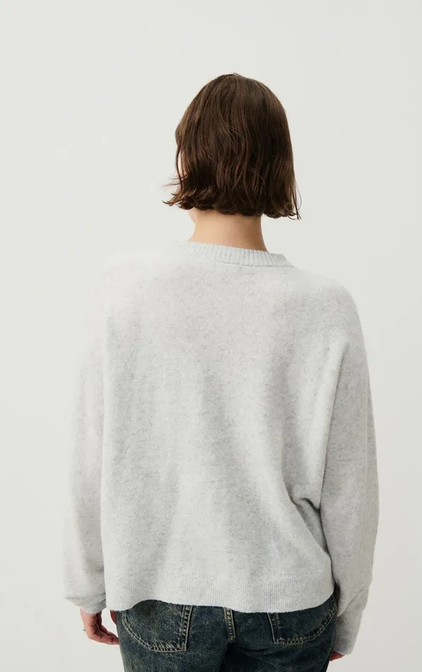American Vintage Jumpers and Cardigans Women Cardigan Damsville Heather Grey American Vintage Jumpers and Cardigans Women Cardigan Damsville Heather Grey