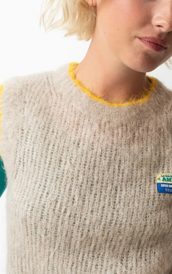 American Vintage Jumpers and Cardigans Women Jumper Bymi Misty Melange American Vintage Jumpers and Cardigans Women Jumper Bymi Misty Melange