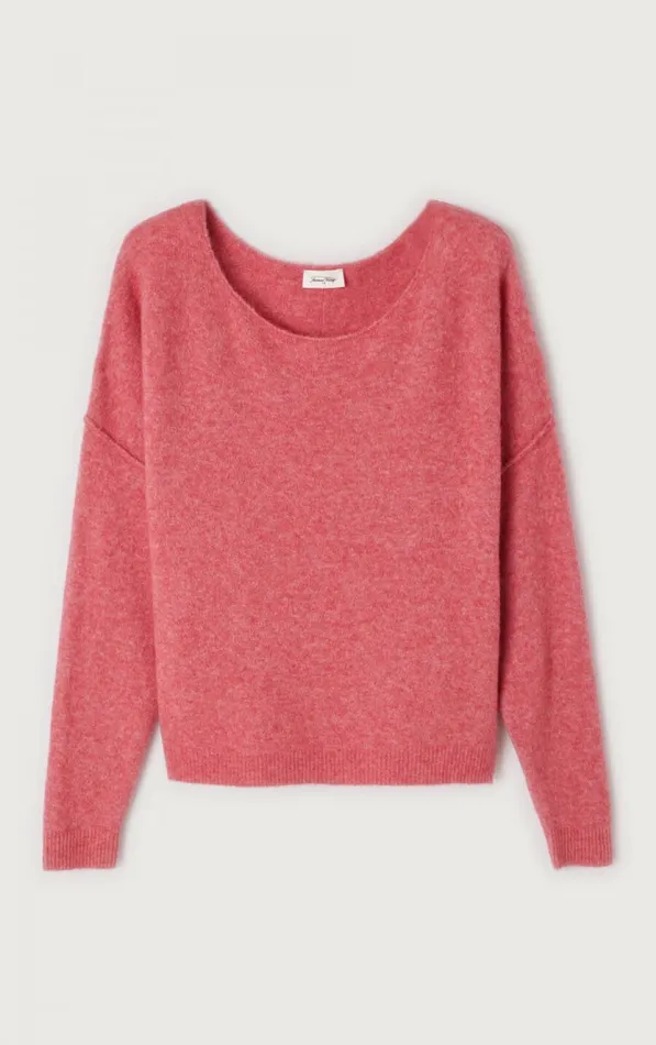 American Vintage Jumpers and Cardigans Women Jumper Damsville Melange Rosewood American Vintage Jumpers and Cardigans Women Jumper Damsville Melange Rosewood