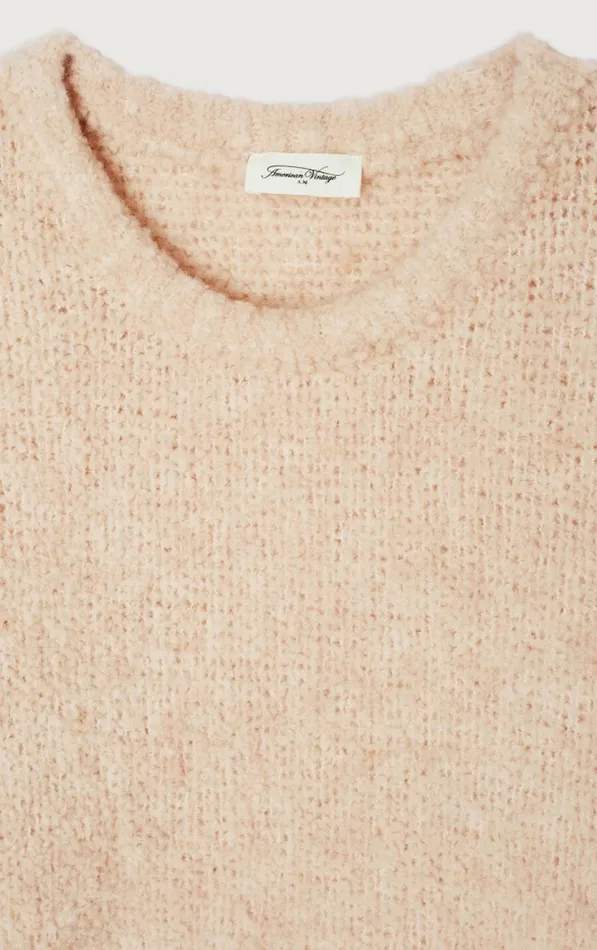 American Vintage Jumpers and Cardigans Women Jumper Zolly Light Beige Melange American Vintage Jumpers and Cardigans Women Jumper Zolly Light Beige Melange