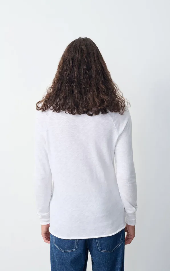 American Vintage Long Sleeve TShirts Men TShirt Sonoma White American Vintage Long Sleeve TShirts Men TShirt Sonoma White