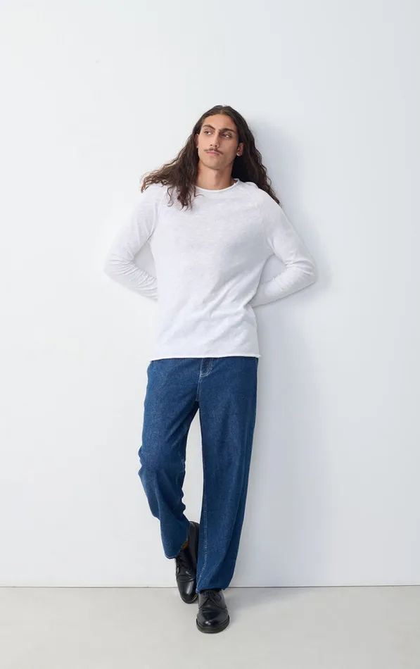 American Vintage Long Sleeve TShirts Men TShirt Sonoma White American Vintage Long Sleeve TShirts Men TShirt Sonoma White