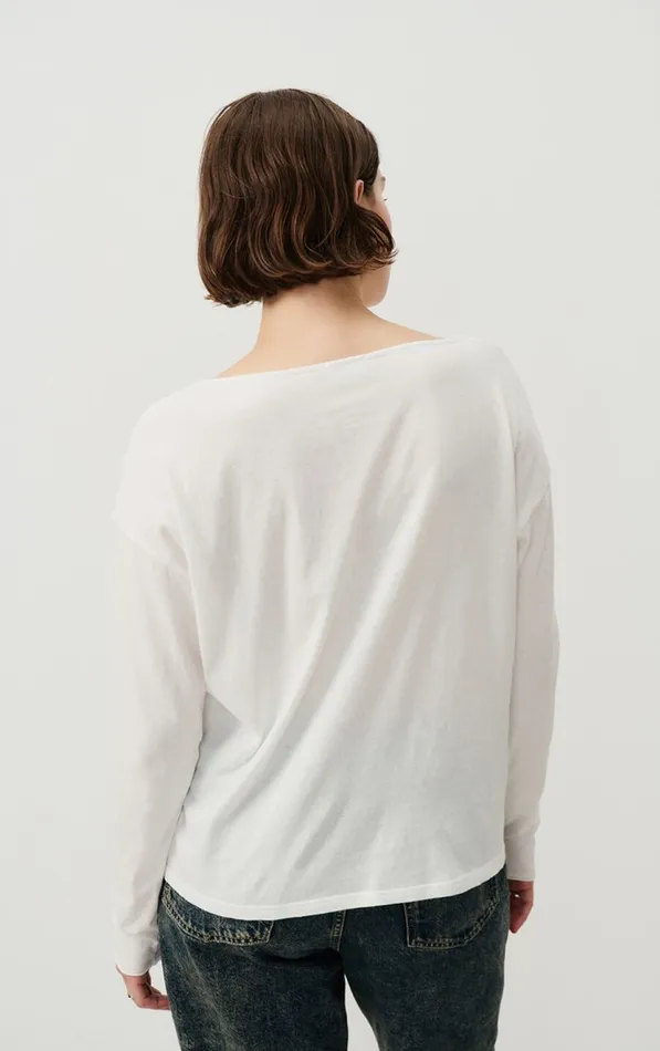 American Vintage Long Sleeve TShirts Women TShirt Aksun White American Vintage Long Sleeve TShirts Women TShirt Aksun White