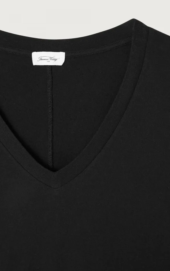 American Vintage Long Sleeve TShirts Women TShirt Gamipy Black