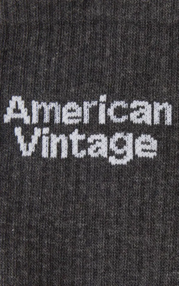 American Vintage Loungewear WomenMen Socks Clypsun Melange Charcoal
