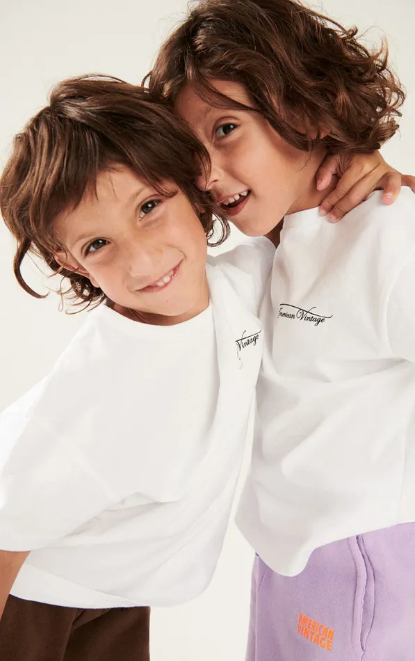 American Vintage Short Sleeve TShirts Kids TShirt Fizvalley 034Amv Sports Club034 White Multicolore American Vintage Short Sleeve TShirts Kids TShirt Fizvalley 034Amv Sports Club034 White Multicolore