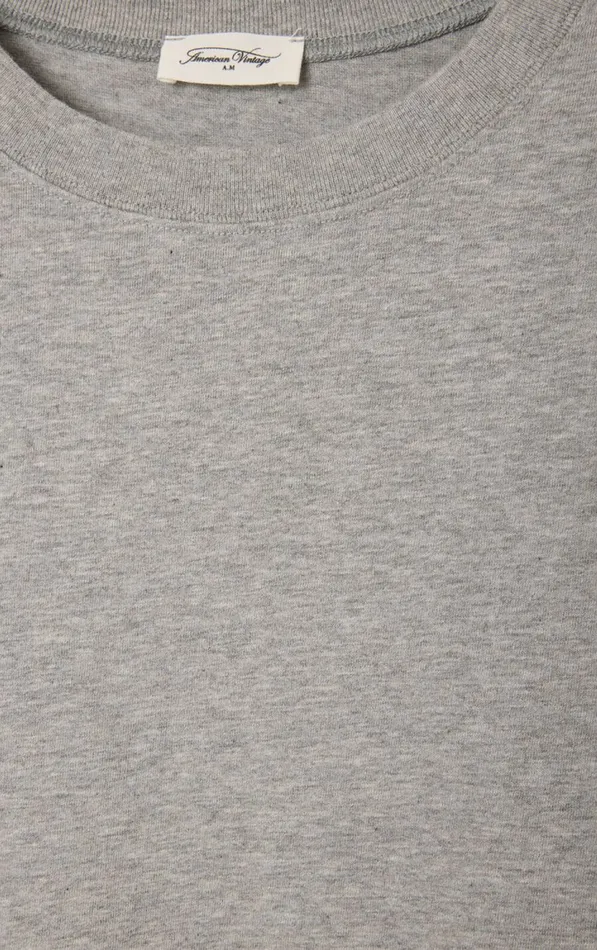 American Vintage Short Sleeve TShirts Women TShirt Fizvalley Heather Grey American Vintage Short Sleeve TShirts Women TShirt Fizvalley Heather Grey