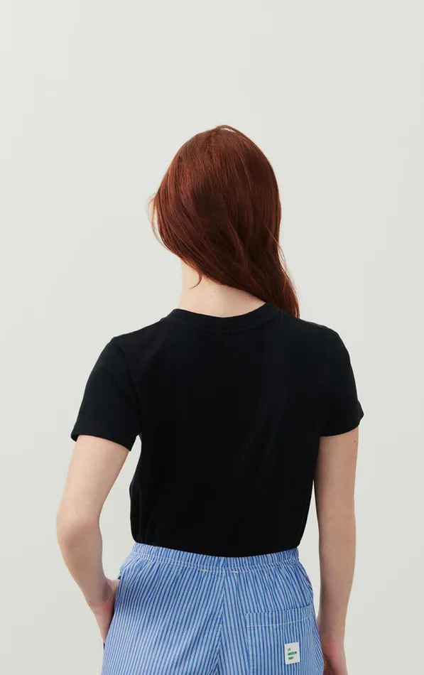 American Vintage Short Sleeve TShirts Women TShirt Gamipy Black