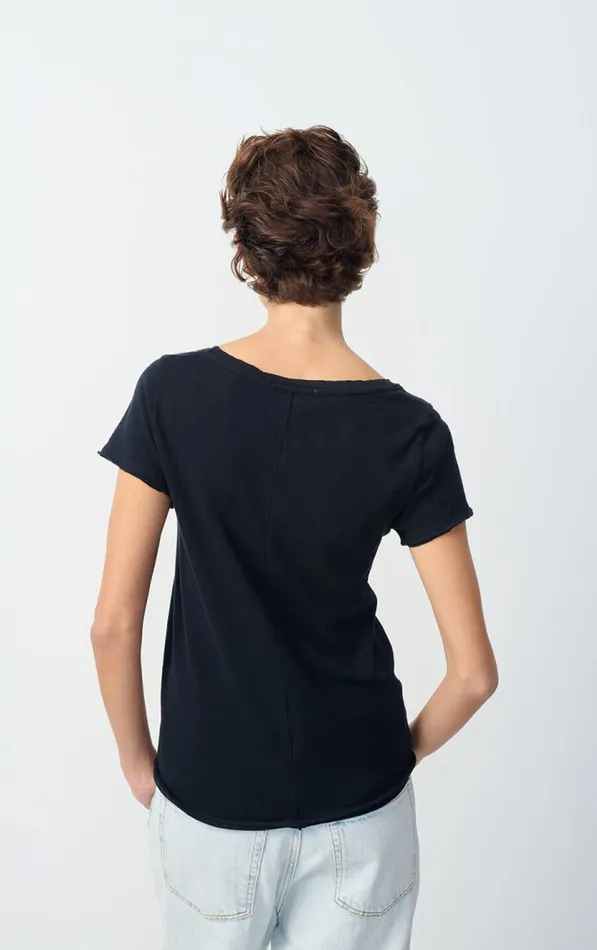 American Vintage Short Sleeve TShirts Women TShirt Sonoma Black American Vintage Short Sleeve TShirts Women TShirt Sonoma Black