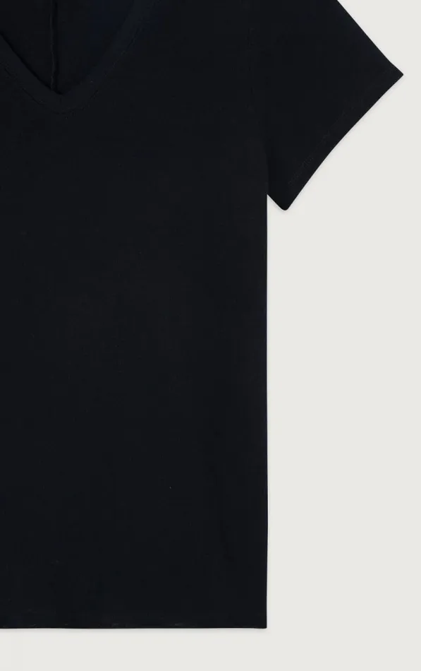 American Vintage Short Sleeve TShirts Women TShirt Sonoma Black American Vintage Short Sleeve TShirts Women TShirt Sonoma Black