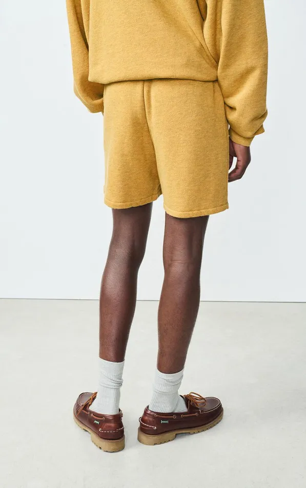 American Vintage Shorts Men Shorts Doven Overdyed Curry