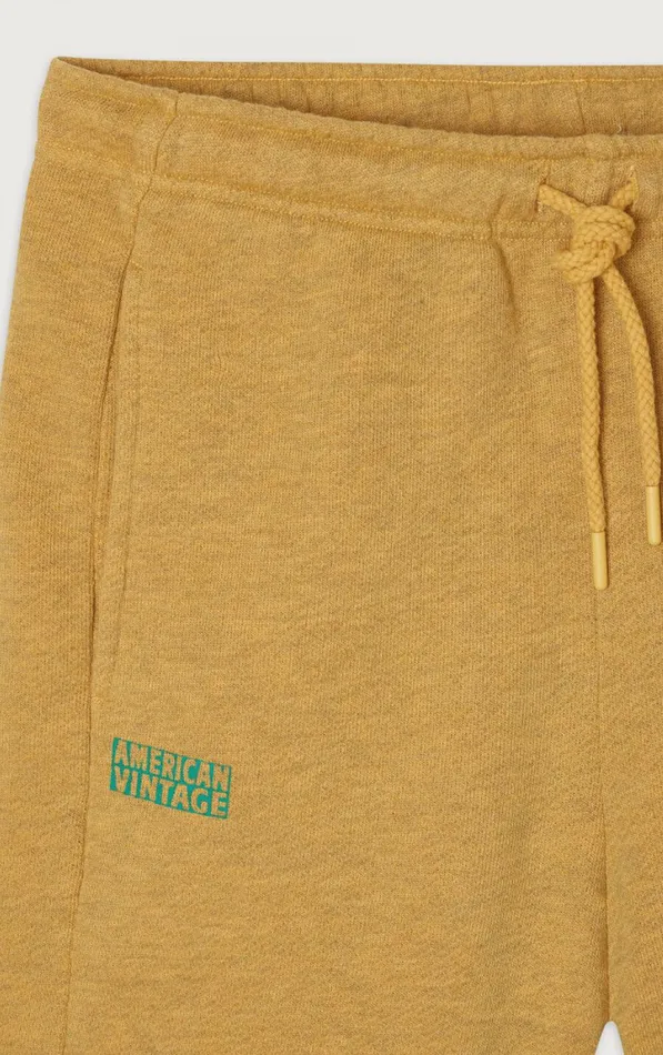 American Vintage Shorts Men Shorts Doven Overdyed Curry