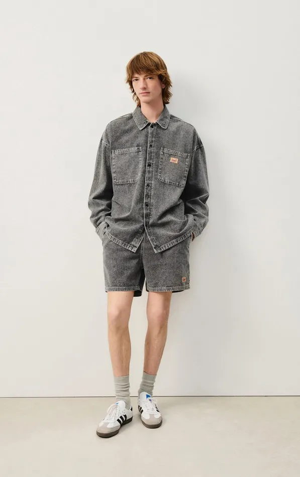 American Vintage Shorts Men Shorts Jazy Grey American Vintage Shorts Men Shorts Jazy Grey