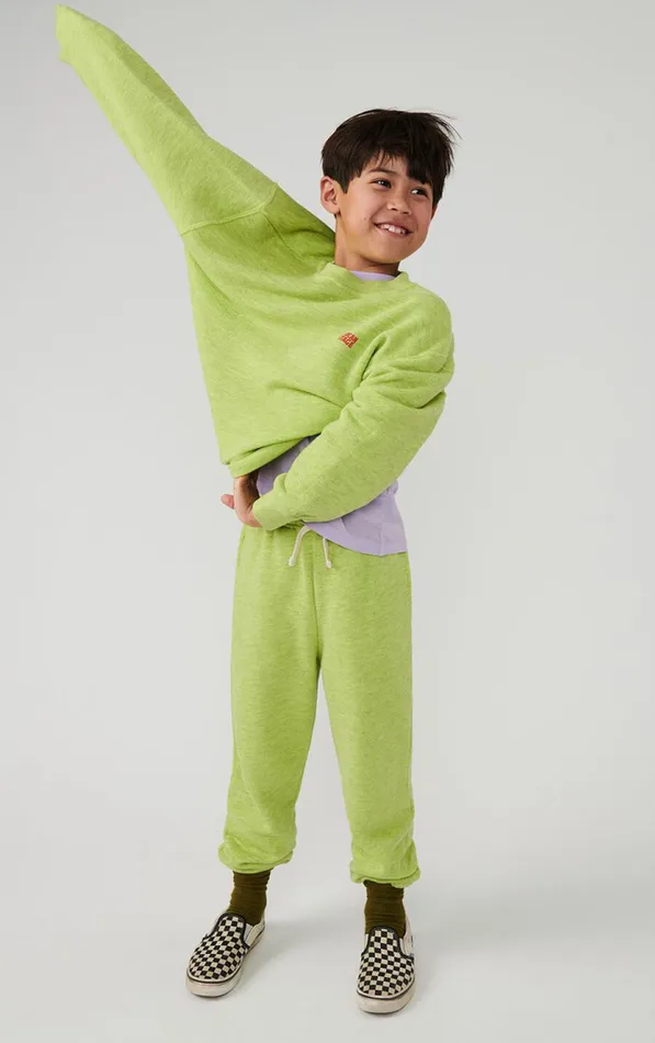 American Vintage Sweatshirts Kids Sweatshirt Doven Overdyed Fluorescent Yellow
