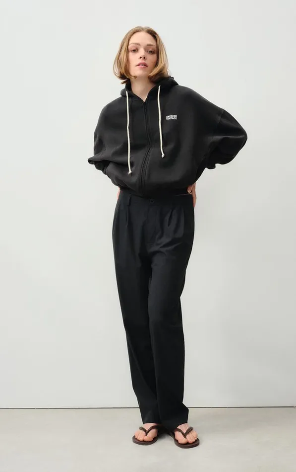 American Vintage Sweatshirts Women Hoodie Izubird Vintage Licorice American Vintage Sweatshirts Women Hoodie Izubird Vintage Licorice