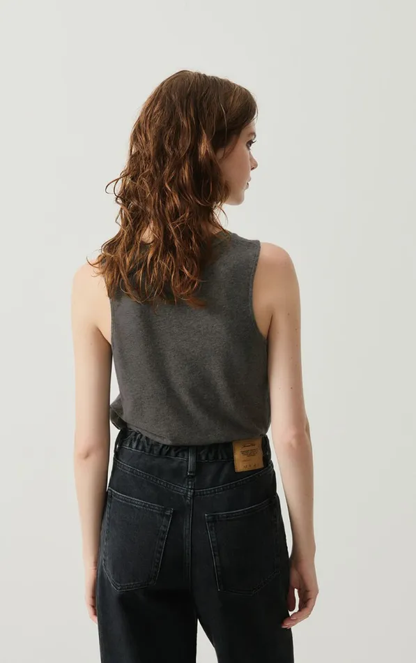 American Vintage Tops and Tanktops Women Tank Top Jacksonville Melange Charcoal American Vintage Tops and Tanktops Women Tank Top Jacksonville Melange Charcoal