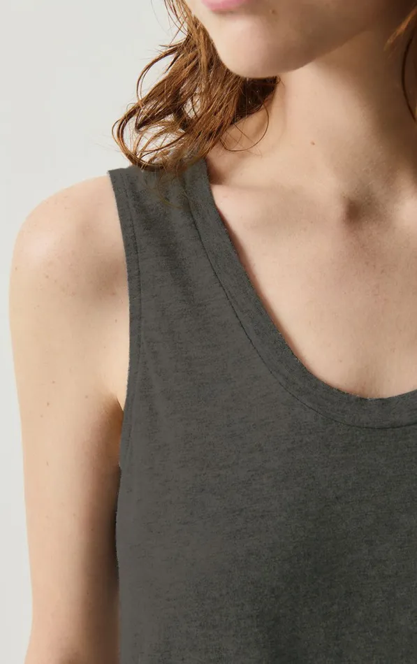 American Vintage Tops and Tanktops Women Tank Top Jacksonville Melange Charcoal American Vintage Tops and Tanktops Women Tank Top Jacksonville Melange Charcoal