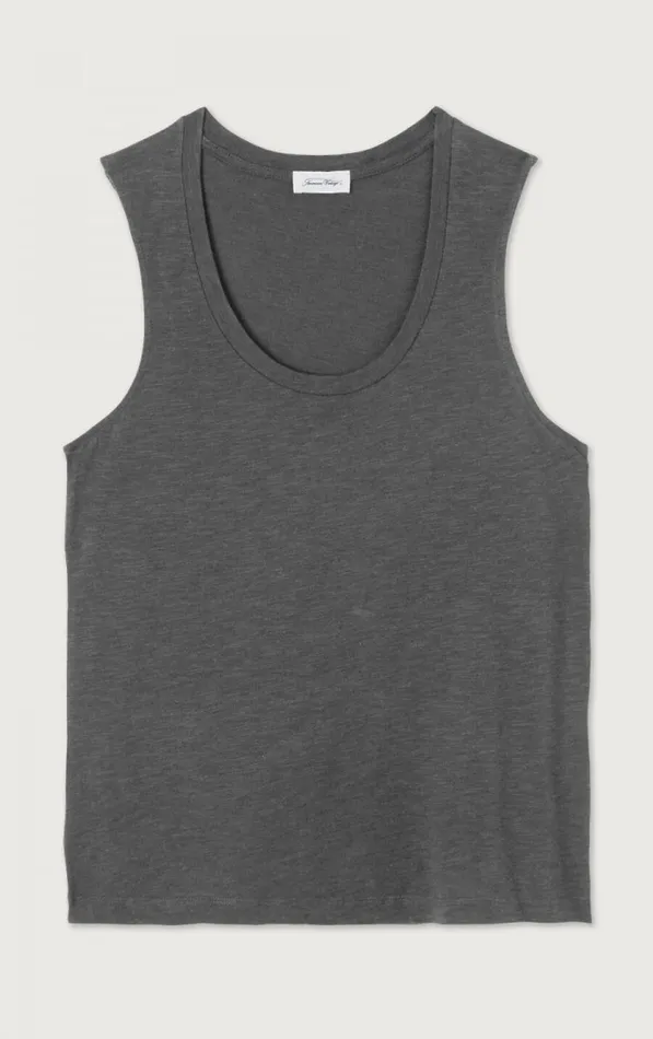 American Vintage Tops and Tanktops Women Tank Top Jacksonville Melange Charcoal American Vintage Tops and Tanktops Women Tank Top Jacksonville Melange Charcoal