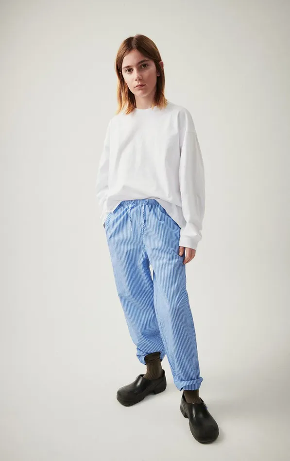 American Vintage Trousers and Shorts Kids Trousers Zatybay Aqua Stripes American Vintage Trousers and Shorts Kids Trousers Zatybay Aqua Stripes
