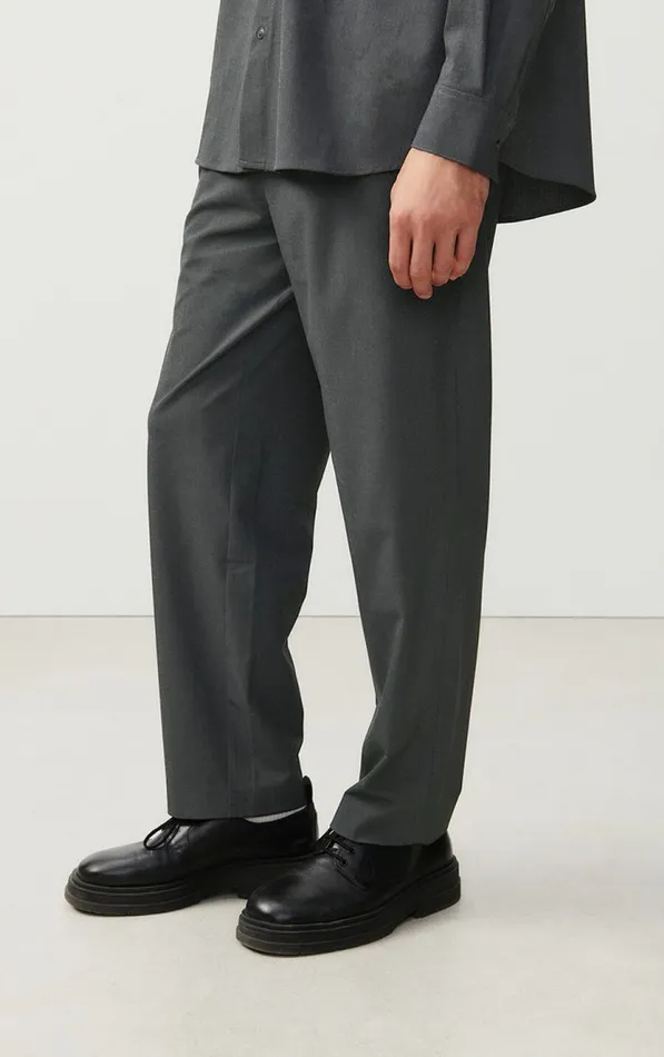 American Vintage Trousers Men Trousers Kabird Melange Charcoal