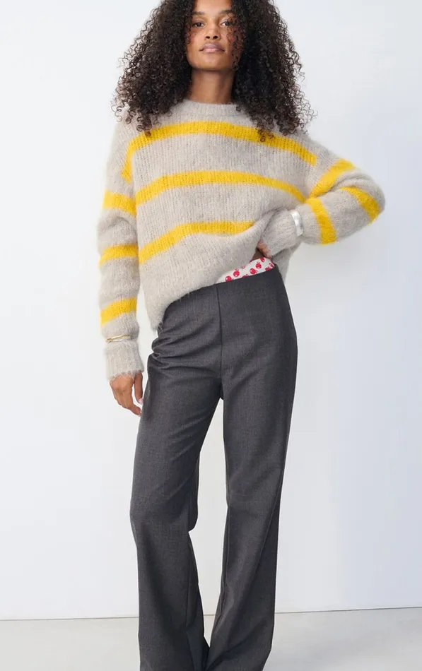 American Vintage Trousers Women Trousers Ayany Heather Grey