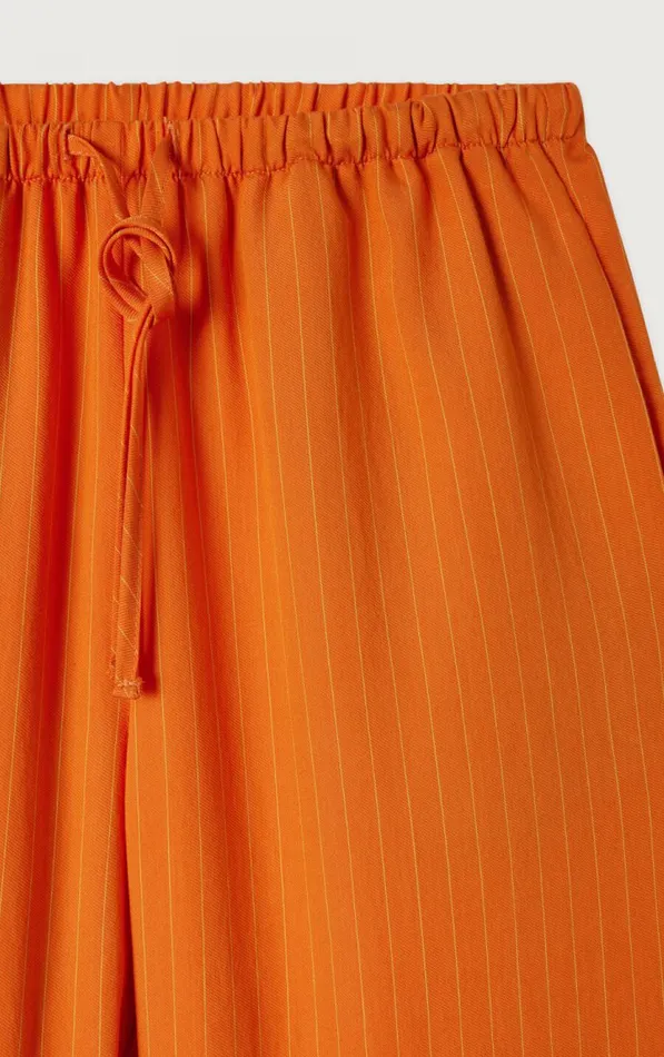 American Vintage Trousers Women Trousers Okyrow Striped Cinnamon American Vintage Trousers Women Trousers Okyrow Striped Cinnamon