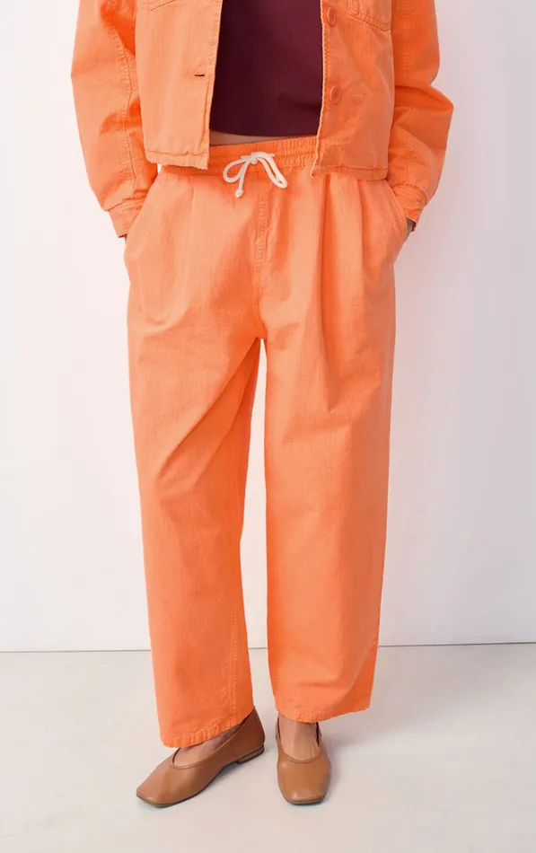 American Vintage Trousers Women Trousers Rygybay Fluorescent Fire