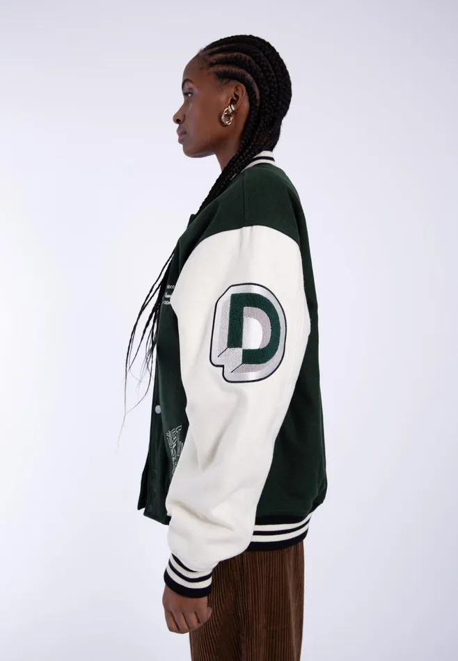 Annivarsity Jacket 8211 Green Patched Green Patched Women Dr Denim Outerwear