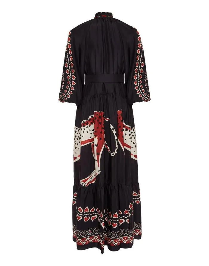 Athena Dress Gattopardo Place Black Women La Double J Dresses Athena Dress Gattopardo Place Black Women La Double J Dresses